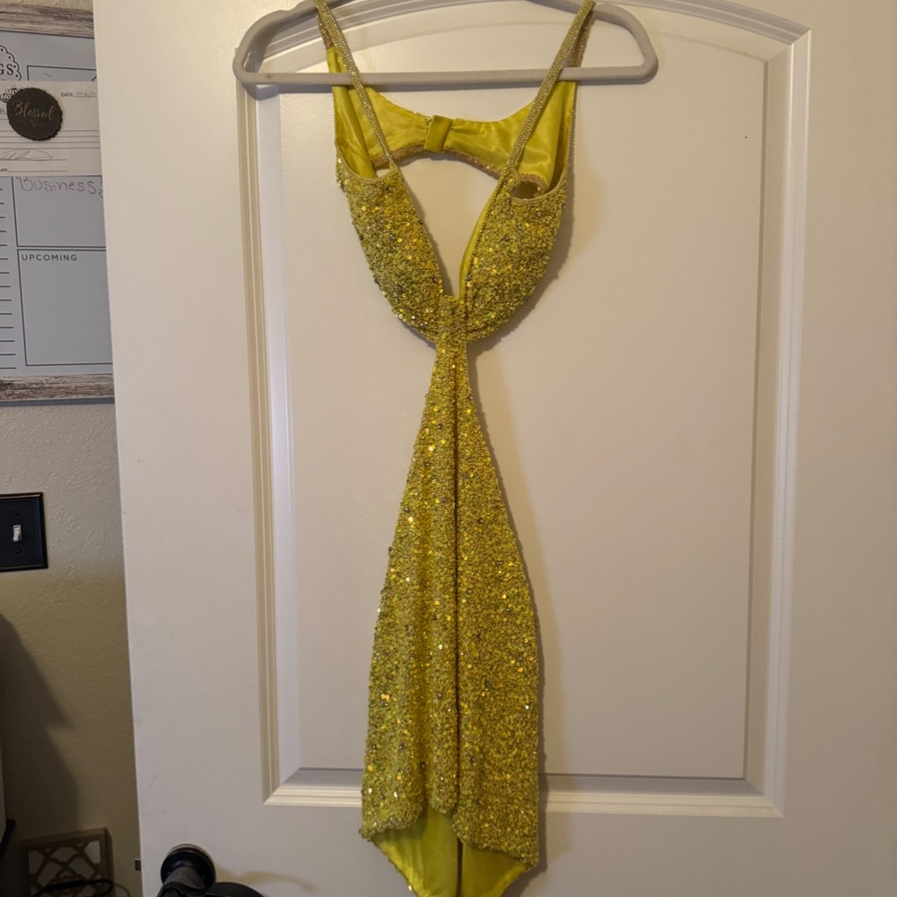 Portia and Scarlett yellow / gold dress size 0 - Picture 4 of 4